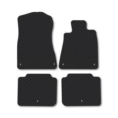 B&Q -  Lexus Gs (2005-2011) 5mm Rubber Premium Car Mats Heavy-Duty Tailored Fit