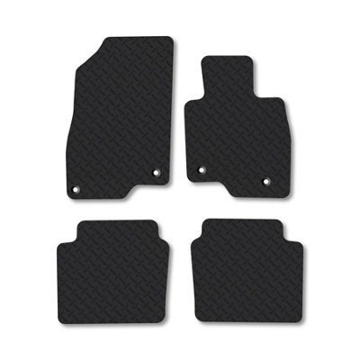 Car Mat Co Mazda 6 (2013+) (Saloon) 5mm Rubber Premium Car Mats Heavy-Duty Tailored Fit from B&Q
