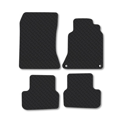 Car Mat Co Mercedes B-Class (2012-2019) (W246) Rubber Car Mats Heavy-Duty Tailored Fit from B&Q