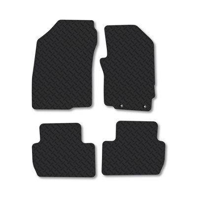 Car Mat Co Mitsubishi Outlander (2007-2013) 5mm Rubber Car Mats Heavy-Duty Tailored Fit from B&Q