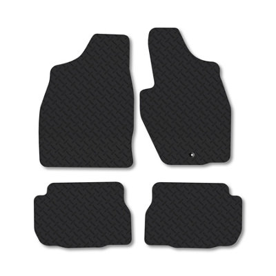 Car Mat Co Mitsubishi Shogun Pinin 2000-2005 (Swb) Rubber Car Mats Heavy-Duty Tailored Fit from B&Q