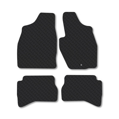 Car Mat Co Mitsubishi Shogun Pinin 2000-2005 (Lwb) Rubber Car Mats Heavy-Duty Tailored Fit from B&Q