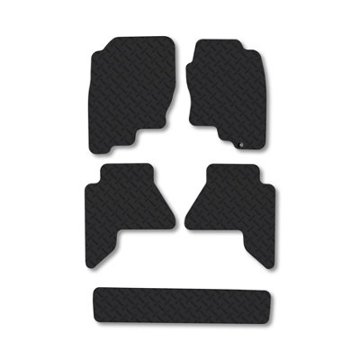 Car Mat Co Nissan Pathfinder (2005-2010) 5mm Rubber Car Mats Heavy-Duty Tailored Fit from B&Q