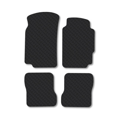 Car Mat Co Peugeot 406 (1996-2004) (Saloon) 5mm Rubber Car Mats Heavy-Duty Tailored Fit from B&Q