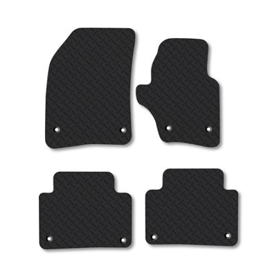 Car Mat Co Porsche Cayenne (2003-2010) 5mm Rubber Car Mats Heavy-Duty Tailored Fit from B&Q