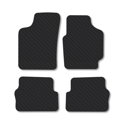 Car Mat Co Renault Laguna (1994-2001) 5mm Rubber Car Mats Heavy-Duty Tailored Fit from B&Q