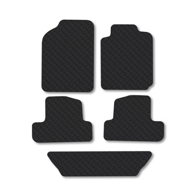 Car Mat Co Toyota Corolla Verso (2001-2004) 5mm Rubber Car Mats Heavy-Duty Tailored Fit from B&Q