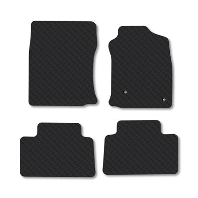 Car Mat Co Toyota Land Cruiser (2003-2010) 5mm Rubber Car Mats Heavy-Duty Tailored Fit from B&Q