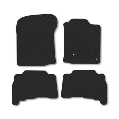 Car Mat Co Toyota Land Cruiser (2010-2013) 5mm Rubber Car Mats Heavy-Duty Tailored Fit from B&Q