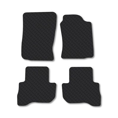 Car Mat Co Toyota Land Cruiser 1998-2002 (Colorado) Rubber Car Mats Heavy-Duty Tailored Fit from B&Q