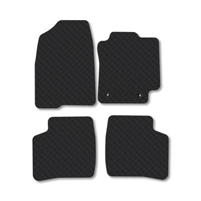 Car Mat Co Toyota Prius (2005-2009) 5mm Rubber Premium Car Mats Heavy-Duty Tailored Fit from B&Q