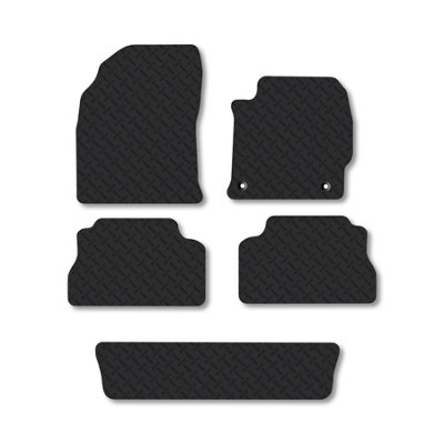 Car Mat Co Toyota Prius+ (2012-2017) 5mm Rubber Premium Car Mats Heavy-Duty Tailored Fit from B&Q