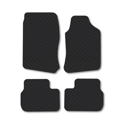 Car Mat Co Vauxhall Vectra (1995-2002) 5mm Rubber Car Mats Heavy-Duty Tailored Fit from B&Q