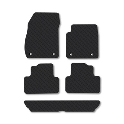 Car Mat Co Vauxhall Zafira C 2012-2018 (7 Seat Tourer) Rubber Car Mats Heavy-Duty Tailored from B&Q
