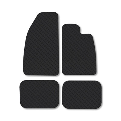 Car Mat Co Vw Beetle (1966-1980) 5mm Rubber Premium Car Mats Heavy-Duty Tailored Fit from B&Q