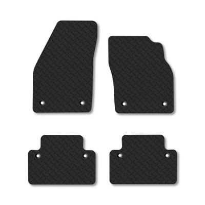 Car Mat Co Volvo C30 (2007-2013) (Manual) 5mm Rubber Car Mats Heavy-Duty Tailored Fit from B&Q