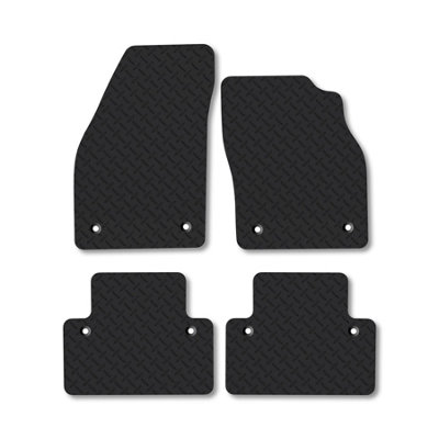 Car Mat Co Volvo S40 (2004-2012) 5mm Rubber Premium Car Mats Heavy-Duty Tailored Fit from B&Q