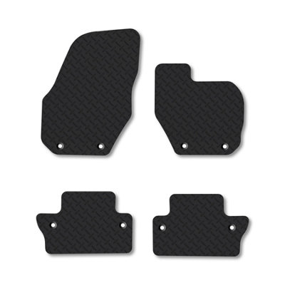 Car Mat Co Volvo S60 (2010-2018) (Manual) 5mm Rubber Car Mats Heavy-Duty Tailored Fit from B&Q