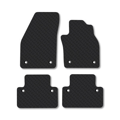 Car Mat Co Volvo V50 (2004-2012) (Auto) 5mm Rubber Car Mats Heavy-Duty Tailored Fit from B&Q