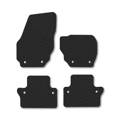 Car Mat Co Volvo V70 (2007-2016) (Auto) 5mm Rubber Car Mats Heavy-Duty Tailored Fit from B&Q