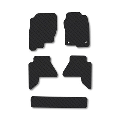 Car Mat Co Nissan Pathfinder (2010-2014) 5mm Rubber Car Mats Heavy-Duty Tailored Fit from B&Q