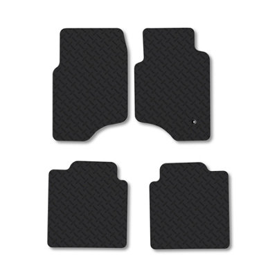 Car Mat Co Mitsubishi Shogun Pajero 1992-2000 (Lwb) Rubber Car Mats Heavy-Duty Tailored Fit from B&Q