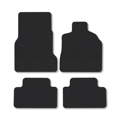 Car Mat Co Mercedes A-Class 2000-2005 (W168) (Swb) Rubber Car Mats Heavy-Duty Tailored Fit from B&Q