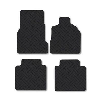 Car Mat Co Mercedes A-Class 2000-2005 (W168) (Lwb) Rubber Car Mats Heavy-Duty Tailored Fit from B&Q