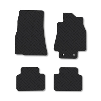 Car Mat Co Mercedes A-Class (2005-2012) (W169) Rubber Car Mats Heavy-Duty Tailored Fit from B&Q