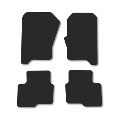 Car Mat Co Land Rover Discovery 3 (2004-2009) 5mm Rubber Car Mats Heavy-Duty Tailored Fit from B&Q