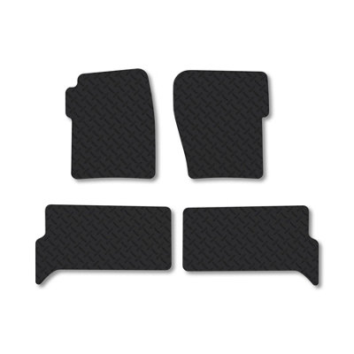 Car Mat Co Land Rover Discovery 2 (1998-2004) 5mm Rubber Car Mats Heavy-Duty Tailored Fit from B&Q