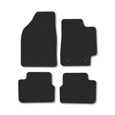 Car Mat Co Fiat Bravo (2007+) 5mm Rubber Premium Car Mats Heavy-Duty Tailored Fit from B&Q
