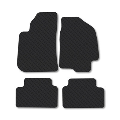 Car Mat Co Chevrolet Lanos (1997-2004) 5mm Rubber Car Mats Heavy-Duty Tailored Fit from B&Q