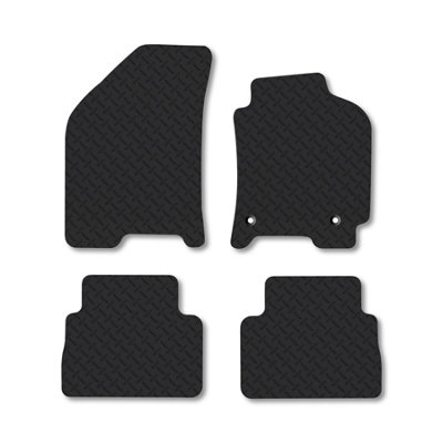 Car Mat Co Chevrolet Nubira (2003-2005) 5mm Rubber Car Mats Heavy-Duty Tailored Fit from B&Q