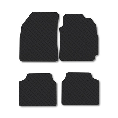 B&Q -  Hyundai Sonata (1998-2004) 5mm Rubber Car Mats Heavy-Duty Tailored Fit