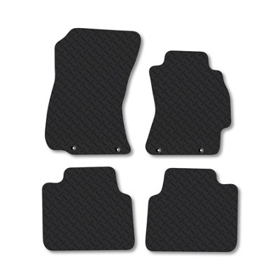 Car Mat Co Subaru Outback (2009-2014) 5mm Rubber Car Mats Heavy-Duty Tailored Fit from B&Q