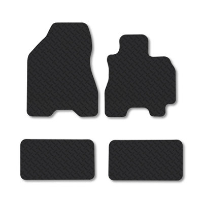 Car Mat Co Hyundai Tucson (2004-2009) 5mm Rubber Car Mats Heavy-Duty Tailored Fit from B&Q