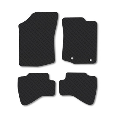Car Mat Co Citroen C1 (2014+) (Round Clip) 5mm Rubber Car Mats Heavy-Duty Tailored Fit from B&Q