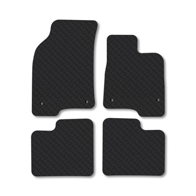 Car Mat Co Fiat Panda (2015+) 5mm Rubber Premium Car Mats Heavy-Duty Tailored Fit from B&Q
