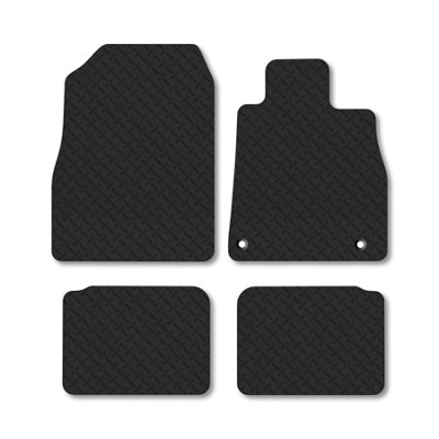 Car Mat Co Nissan Micra (2017+) 5mm Rubber Premium Car Mats Heavy-Duty Tailored Fit from B&Q