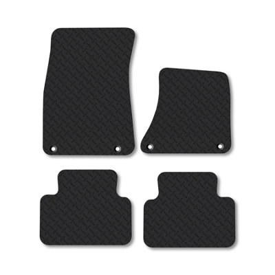 B&Q -  Porsche Macan (2016+) 5mm Rubber Premium Car Mats Heavy-Duty Tailored Fit