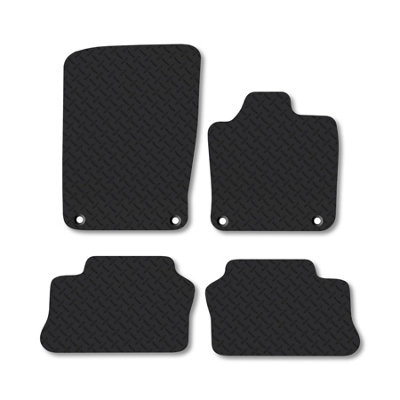 B&Q -  Porsche Panamera (2010+) 5mm Rubber Premium Car Mats Heavy-Duty Tailored Fit