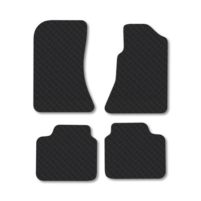 Car Mat Co Vauxhall Omega (1986-2004) 5mm Rubber Car Mats Heavy-Duty Tailored Fit from B&Q