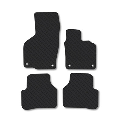 Car Mat Co Vw Passat (2005-2011) 5mm Rubber Premium Car Mats Heavy-Duty Tailored Fit from B&Q