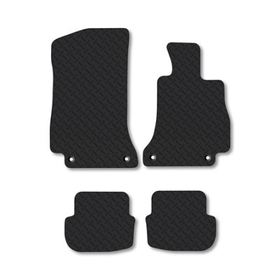 Car Mat Co Mercedes C-Class 2014-2021 (C205 A205) (Coupe  Cabriolet) Rubber Car Mats from B&Q