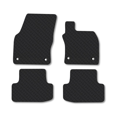 B&Q -  Seat Ateca (2016+) 5mm Rubber Premium Car Mats Heavy-Duty Tailored Fit