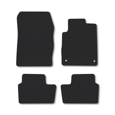 Car Mat Co Nissan Juke (2019+) 5mm Rubber Premium Car Mats Heavy-Duty Tailored Fit from B&Q