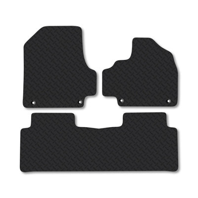 Car Mat Co Hyundai Ioniq 2021+ (Fixed Centre Console) Rubber Car Mats Heavy-Duty Tailored from B&Q