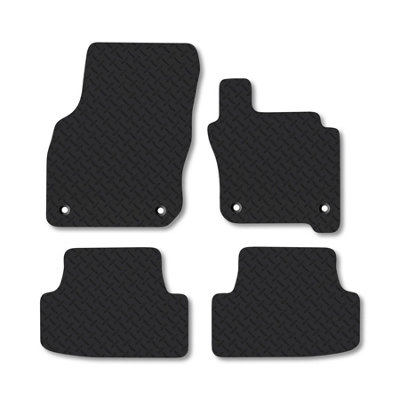 Car Mat Co Vw Golf Mk8 Mild Hybrid (2019+) 5mm Rubber Car Mats Heavy-Duty Tailored Fit from B&Q