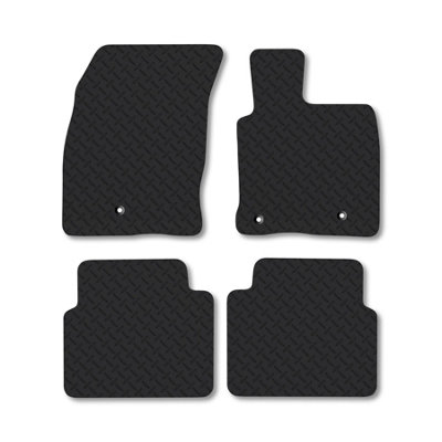 B&Q -  Ford Kuga (2020+) 5mm Rubber Premium Car Mats Heavy-Duty Tailored Fit With Clips